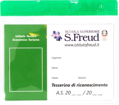 Portabadge Scuola Verde Freud